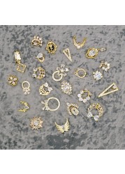 Japanese Nail Art Jewelry Nail Art Zircon Jewelry Nail Decoration Metal Bow Nail Art Jewelry Professional Nail Supplies