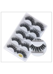 Wholesale eyelashes 20/30/50 boxes 5 pairs 3d mink lashes natural false eyelashes soft makeup fake eye lashes cilios g806 g800