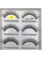 10/50 Boxes 37 Style 5 Pairs Natural 3D False Eyelashes Makeup Fake Eye Lashes Faux Cils Make Up Beauty Maquillaje Wholesale