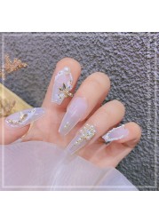 Nail Art Zircon Jewelry Bowknot Pearl Accessories Explosive Flower Color Preserved Decorative Diamond Nail