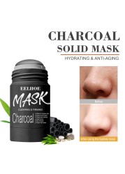 Charcoal or Vitamin C Facial Purifying Mud Stick for Blackhead Oil Control and Hard Pore Cleaning Mask