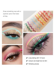 20/12pcs Colorful Eyeliner Pen Quick Drying Lasting Waterproof High Pigmented Eyeliner Pencil Eye Makeup Cosmetic TSLM1