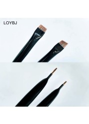 Loebig 1/2pcs Blade Makeup Brushes Thin Angled Eyebrow Flat Brush Fine Eyeliner Brush Professional Liner Eyebrow Beauty Makeup Tools