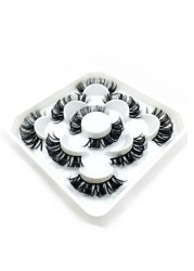 Lashes DD Curl 23-28mm Russian Volume Mink Lashes 3D Mink Eyelashes Lashes Reusable Fluffy False Lashes Russian