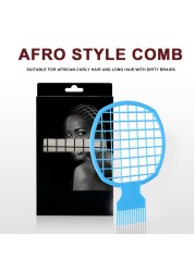 Men Women Double End Hair Twist Up Comb Professional Curly Afro Dirty Braid Comb Perm Twisted Hair Styling Tool