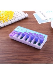 14/7 Grids 7 Days Weekly Pill Case Medicine Tablet Dispenser Organizer Pill Box Splitter Storage Box Pill Organizer Container