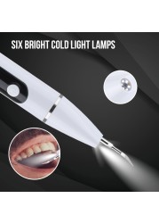 Optical Sonic Dental Scaler Dental Cleaner Calculus Stain Tartar Remover LED Teeth Whitening Device USB Charging