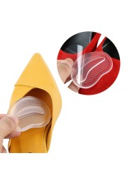 D2TA 1 Pair High Heel Soft Silicone Gel Cushions Anti-Slip Insoles Forefoot Shoe Foot Pad