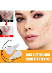 D2TA 60pcs/80pcs/120pcs Invisible Thin Face Stickers Set V-Shape Face Line Wrinkle Sagging Skin Care Lift Fast Chin Tape