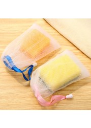 Cleaning Mesh Foaming Bag Portable Hang Soap Saver Bag Bath Shower Foam Mesh Net Cleansing Delicate Mesh Foam