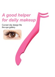 False Eyelash Tweezers Fake Eye Lash Rod Eyelash Extension Curler Pliers Auxiliary Clip Clamp Makeup Tweezers Tools