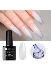 UR SUGAR 7.5ml Milky White Gel Nail Polish Clear Pink Gel Nail Extension Tips Soak Off Led UV Gel Varnish