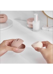 Makeup Sponge Holder Eco-friendly Silicone Double Side Hollow Beauty Make Up Blender Travel Gift for Woman Girls