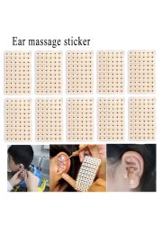 600 Counts Disposable Ear Press Seeds Acupuncture Vaccaria Plaster Bean Relax Massage Ear Sticker Acupressure Kit