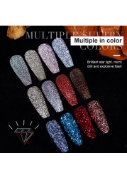 Nail Art Broken Diamond Gel Explosion Diamond Nail Glue Nail Model Gel Powder Light Glue Gel Nail Polish Glue TSLM1