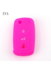 Silicone Remote Key Fob Protective Case Cover For Volkswagen Volkswagen Polo Tiguan Passat B5 B6 Golf EOS Scirocco Jetta MK6 Octavia