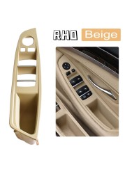 Right Hand Drive RHD For BMW 5 Series F10 F11 Beige Black Red Wine Oyster Car Interior Interior Door Handle Pull Panel Trim Cover