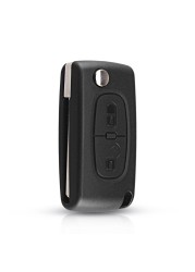 KEYYOU For Peugeot 307 3008 308 408 433MHz ID46 7941 CE0536 CE0523 Flip Key 2 Buttons VA2/HU83 Car Key Blade Fob Ask FSK