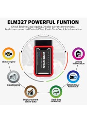 ELM327 V1.5 OBD2 Scanner WiFi BT PIC18F25K80 Chip OBDII Diagnostic Tools for iPhone Android PC ELM 327 Automotive Code Reader