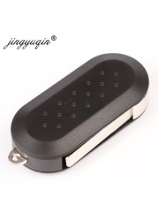 jingyuqin 3 Buttons Flip Remote Folding Key Fob Shell For Citroen Jumper Fit Peugeot Boxer 2008-2015 Replacement Case