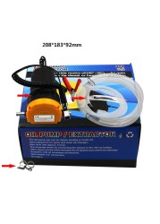 12V 60W OiI/Raw oiI Liquid Sump Extractor Scavenge Exchange Transfer Pump Suction Transfer Pump + Tubing for Car Auto Boat Mot