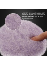 (Wholesale 2pcs and 5pcs) SPTA 3"/5"/6" Purple Lambs Wool Pad High Density Wool Polish Buffing Pad for Car Polishing