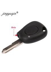 jingyuqin Replacement 1 Button Car Key Shell For Renault Megane Clio Scenic 1 BN IR Remote Car Key Fob Case Uncut NE73