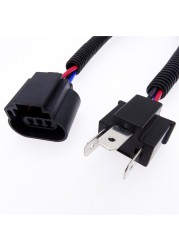 1 Pair Harness Headlight Adapter Converter Wire Connector Cable for H4 Male to H13 Car USB Socket Auto Wire Pigtail Auto Parts