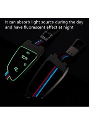 Metal Car Key Case Cover Full Fluorescent Car Key Cover For BMW F30 G30 X1 X3 X4 X5 F15 F16 G11 F48 F39 520 320i Car Accessories