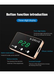 throttle controller accelerator tuning for car 9 engines 5 modes plug and play pedal portable auto electronic vber accessories