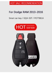 CN087010 Original 4 Button Smart Fobik Key With PCF7961A Chip For Dodge RAM 2013-2016 FCCID GQ4-53T