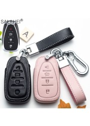 Leather For Car Key Case Auto Key Protection Cover For Chevrolet New Malibu XL Equinox Car Holder Shell Car Styling Accessories