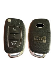 CN020116 Original 3 Button Flip Remote Key for 2016-2019 Hyundai Creta Model with 433MZ Frequency 4D60 Chip FCCID 95430-M0000