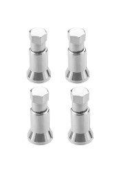 Auto 4pcs/set TR413 Chrome Car Truck Tire Wheel Tire Valve Stem Hex Caps Case w/ Sleeve Cover Left Right Front Rear