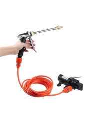 12V 80W 120PSI Car High Pressure Washer Gun Portable Car Wash Gun Kit