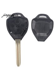 jingyuqin 50pcs/lot 4 Button Remote Key Shell Fob For Toyota Corolla Avalon Camry Matrix RAV4 Venza Yaris Case Uncut Blade