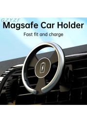 15W Magnetic Wireless Charger Car Phone Holder for iPhone 13 12 Pro Max Mini Magsafe Magnetic Wireless Car Charger Phone Holder