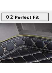 SJ 6 Colors Waterproof Car Trunk Mat Boot Tray Liner Rear Cargo Panel Fit For Infiniti QX30 2017-YEAR