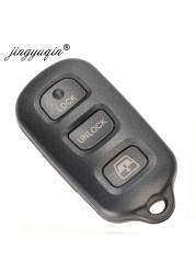 jingyuqin Remote Key Shell Fob 3 Panic Button For Toyota Sequoia 4Runner 4Runner 2003-2008 Keyless Replacement