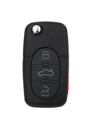 3+1 Buttons 315Mhz With ID48 Chip Flip Remote Key 4D0 837 231M For Audi A6 Quattro S6 TT Quattro 4 Button 4D0837231M HU66 Blade