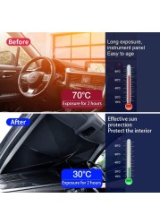 Auto Front Window Sunshade Car Sun Shade Protector Parasolcover Protector Interior Windshield Sun UV Protection Accessories