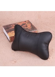 Leather Headrest Four Seasons Car Neck Pillow MGO3