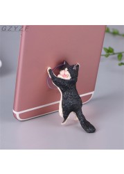 1pc Creative Cat Rescue Team Desktop Suction Cup Mobile Phone Struts Cartoon Car Phone Bracket Cute Phone Stents