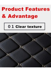 Cengair Car Trunk Mat All Weather Tail Boot Luggage Pad Carpet High Side Cargo Liner For Volkswagen VW Golf Variant 2008-2019