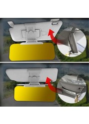 Car Anti Glare Sun Visor 2 in 1 Universal Sunshade Night Vision Anti Dazzle Windshield Driving Visor Clip On Sun Visor Extender