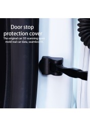 1 Set ABS Protective Cap Accessories Durable Replacement Easy Install Portable Anti-scratch Door Lock Cover For Tesla Model 3