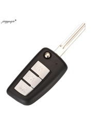 jingyuqin 2/3 BTN Remote Car Key Shell For Nissan Qashqai Sunny NV200 J11 Pulsar C13 Juke X-Trail T32 Micra Auto Flip Key NSN14