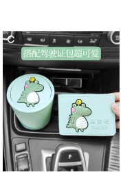 Small Mini Cute Car Trash Can Auto Products Car Accessories Sundries Storage Box Desktop Storage Trash Can Activity Gift