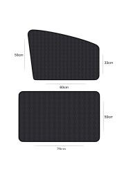 4pcs Universal Car Sunshade Cover Auto Window Sun Shade Car Windscreen Windshield Visor Reflector Window Curtain Cover