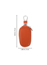 1pc Durable Car Key Bag Fashion Vehicle Key Pouch Portable Car Key Bag Key Cover Key Holder Auto Accessories